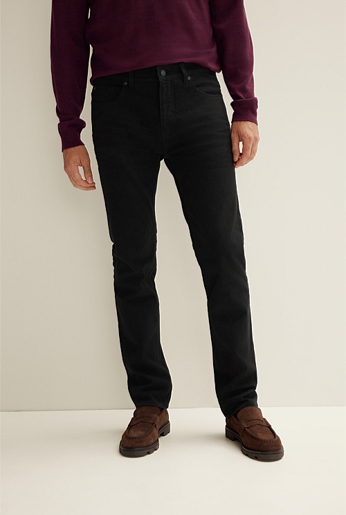 Slim Black Wash Jean