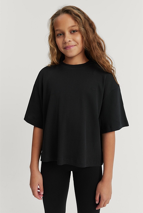 Teen Cotton Blend Boxy T-Shirt Teen Cotton Blend Boxy T-Shirt