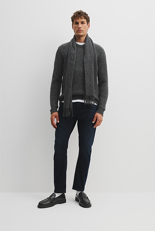 Merino Nep Crew Knit