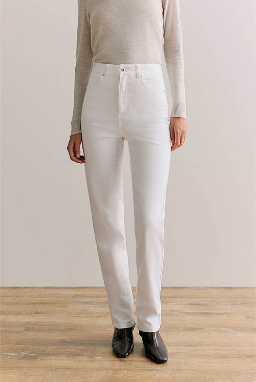 High Rise Straight Leg Jean