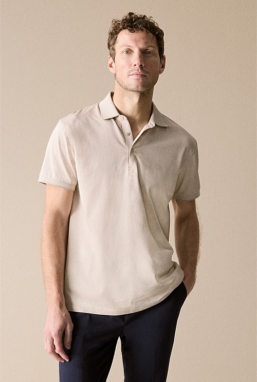 Mercerised Cotton Pique Polo