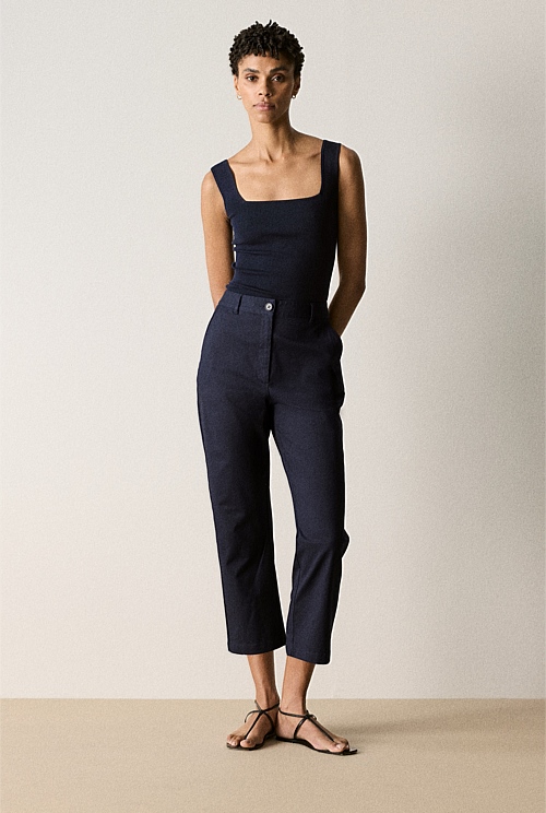 Stretch Cotton Capri Pant Stretch Cotton Capri Pant
