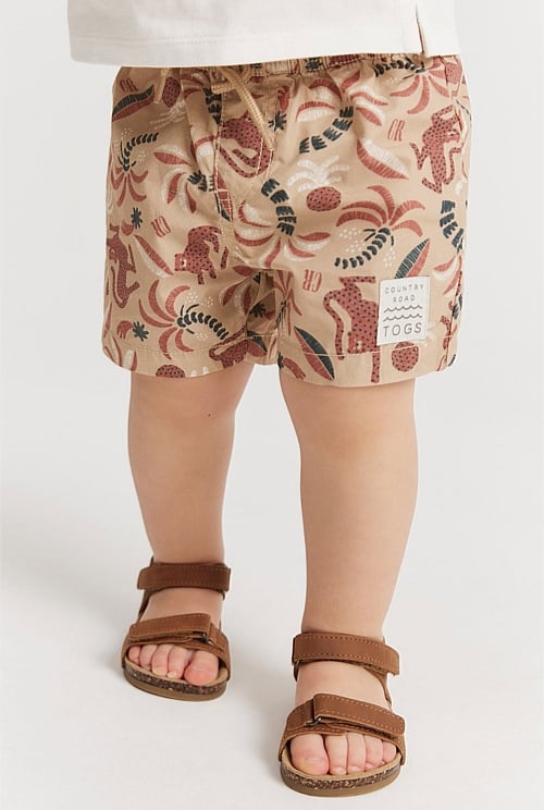 Recycled Blend Safari Print Board Short