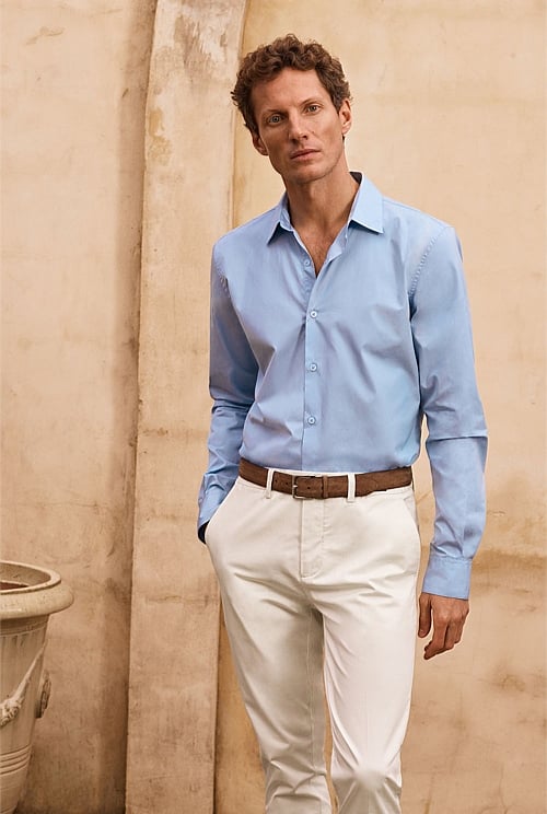 Tailored Fit Poplin Smart Shirt