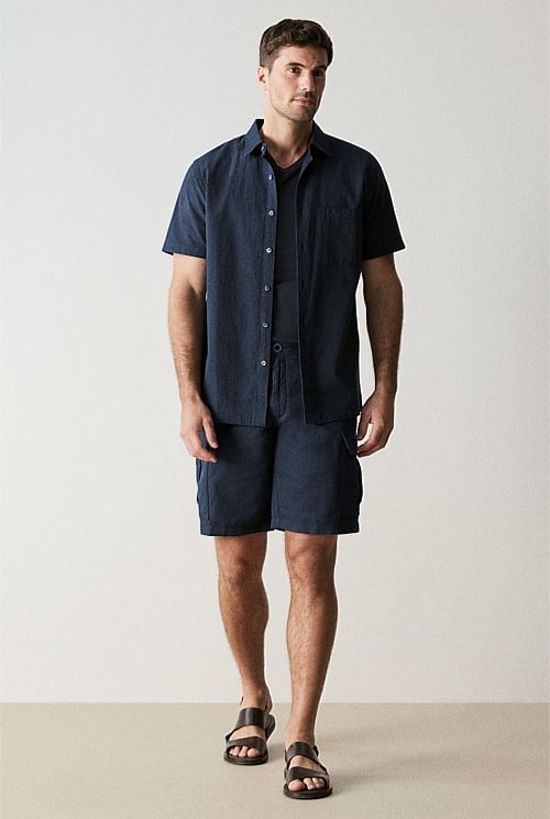 Linen Cotton Utility Short