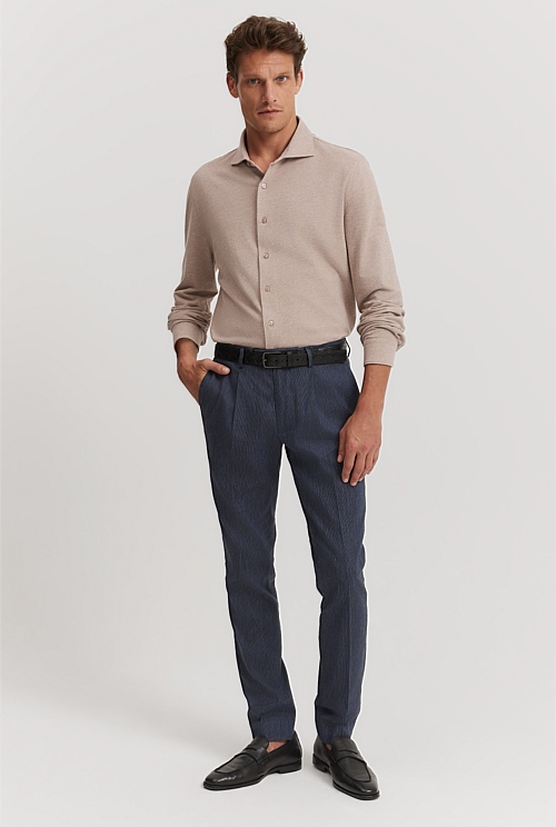 Tailored Fit Pique Shirt