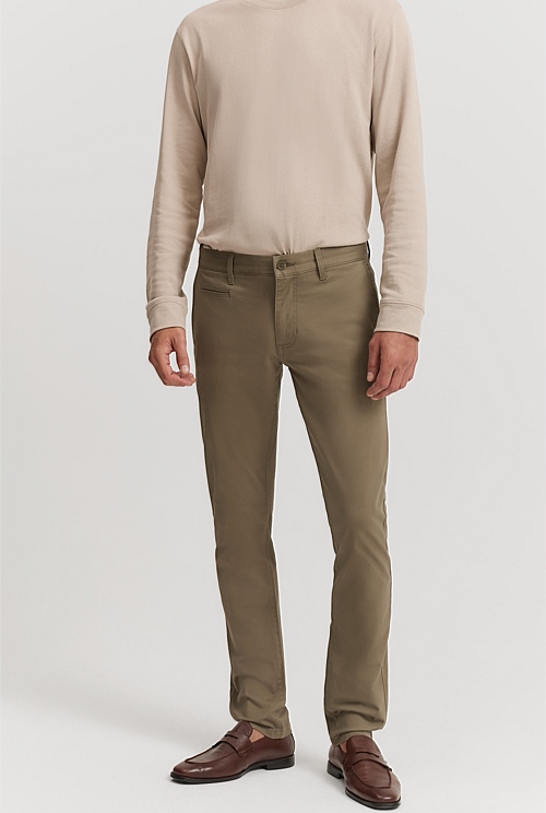 Verified Australian Cotton Slim Fit Stretch Chino