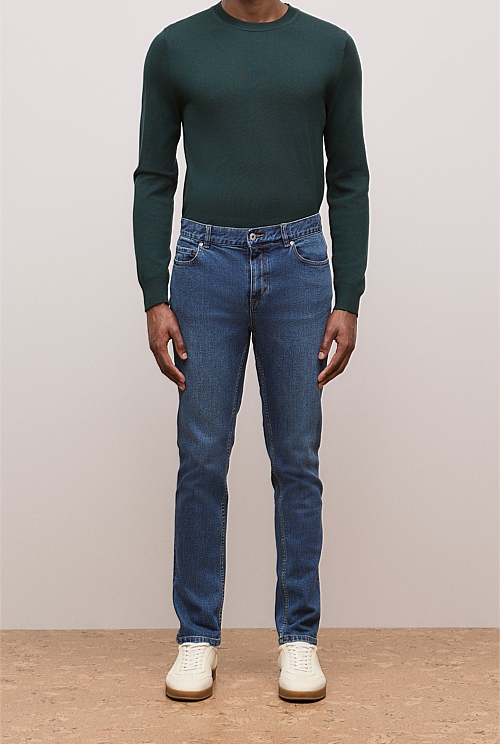 Modern Slim Mid Wash Jean Modern Slim Mid Wash Jean