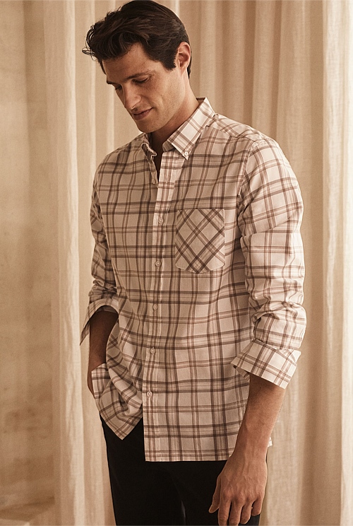 Regular Fit Twill Modern Check Shirt