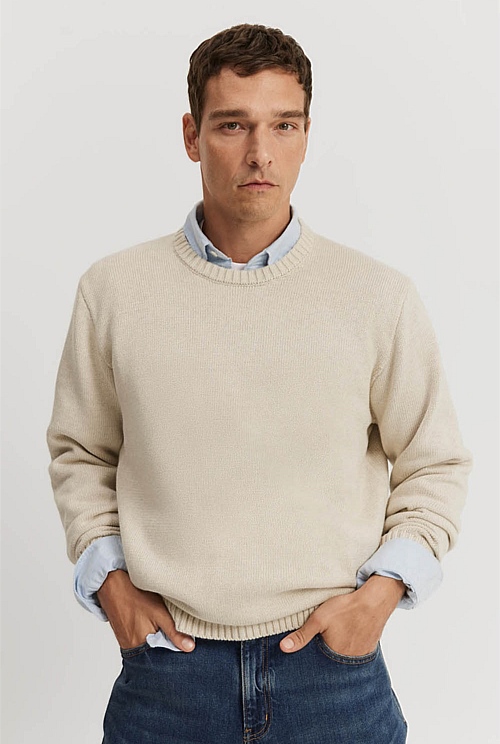 Australian Cotton Crew Knit