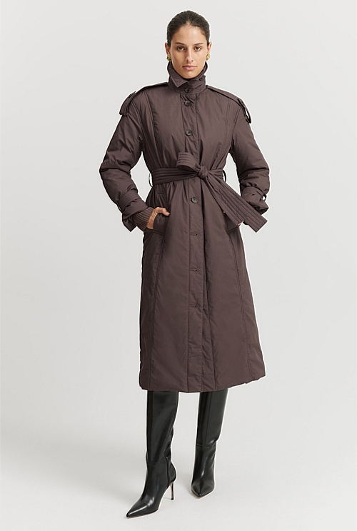 Padded Trench Coat