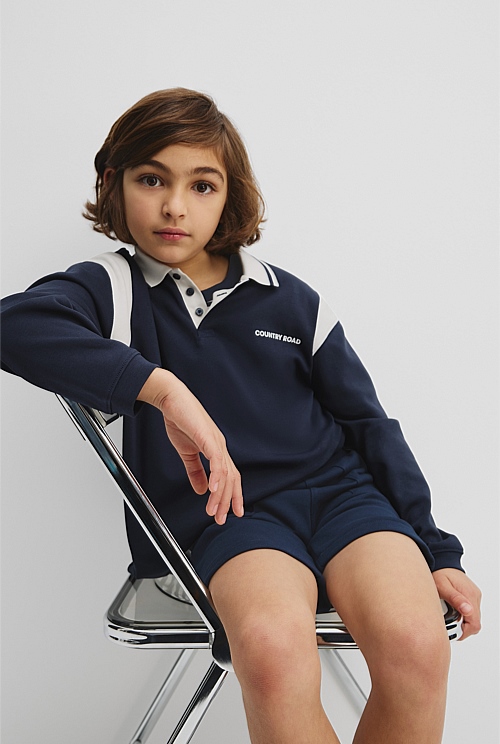 Organically Grown Cotton Panelled Rugby T-Shirt Organically Grown Cotton Panelled Rugby T-Shirt