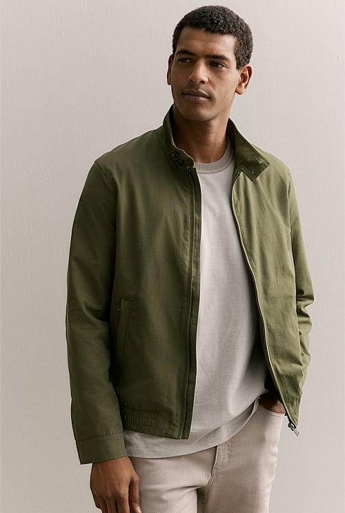 Technical Zip Through Bomber Jacket