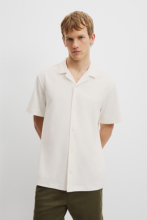 Australian Cotton Textured Short Sleeve Shirt Australian Cotton Textured Short Sleeve Shirt