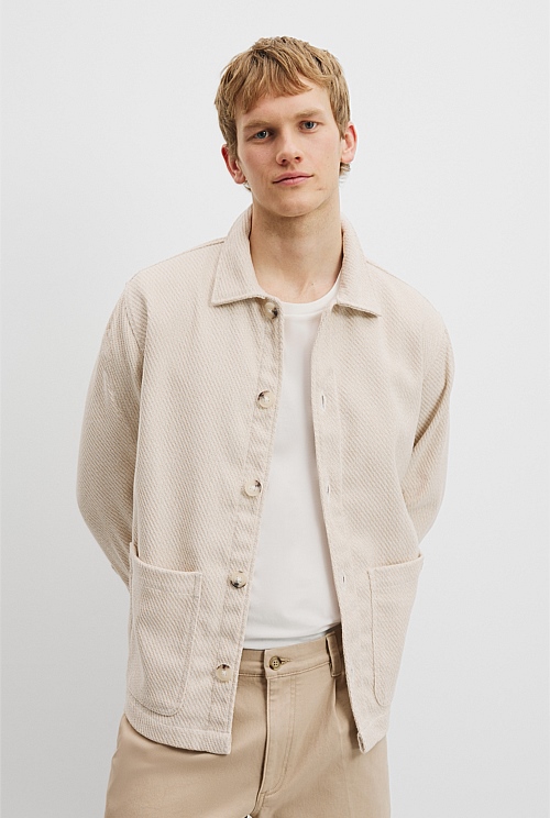 Textured Overshirt