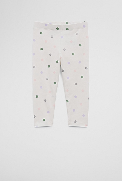 Organically Grown Cotton Spot Legging Organically Grown Cotton Spot Legging