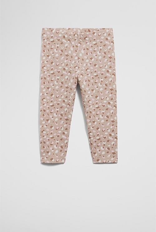 Organically Grown Cotton Blend Leopard Legging Organically Grown Cotton Blend Leopard Legging
