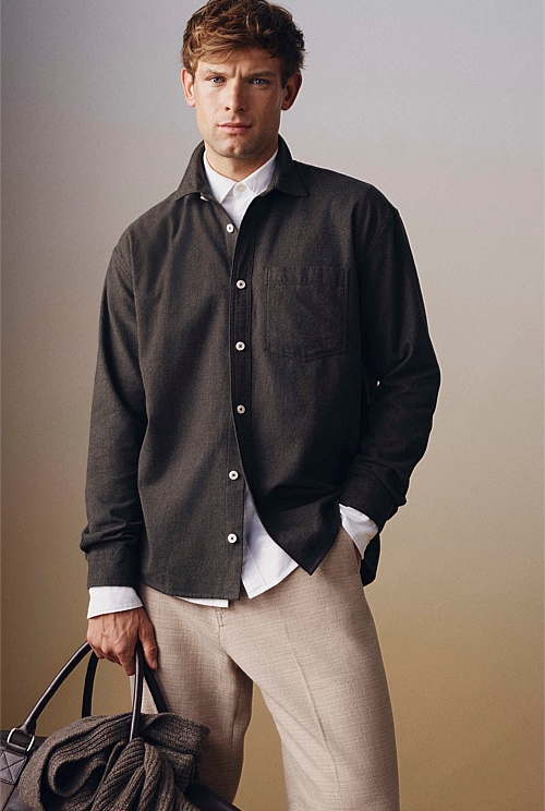 Relaxed Fit Heavy Brushed Shirt Relaxed Fit Heavy Brushed Shirt