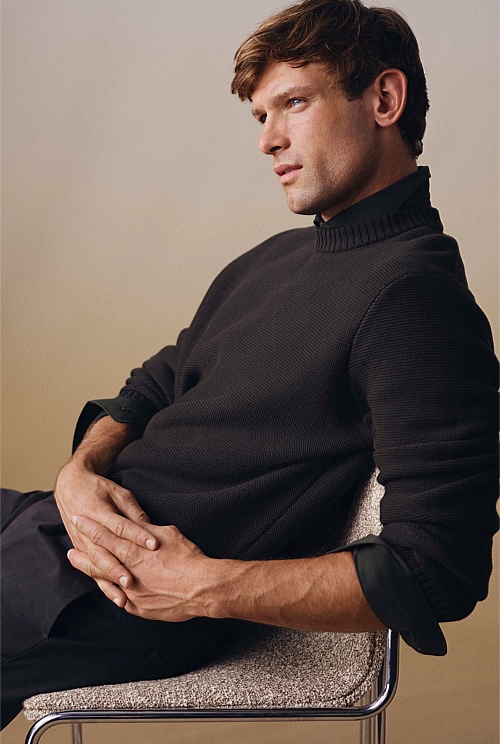 Australian Cotton Crew Neck Knit