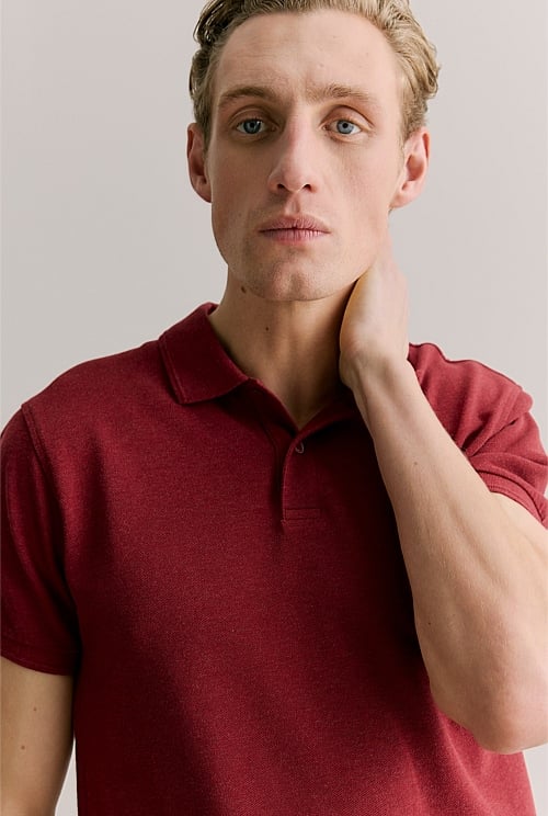 Pique Marle Monogram Polo