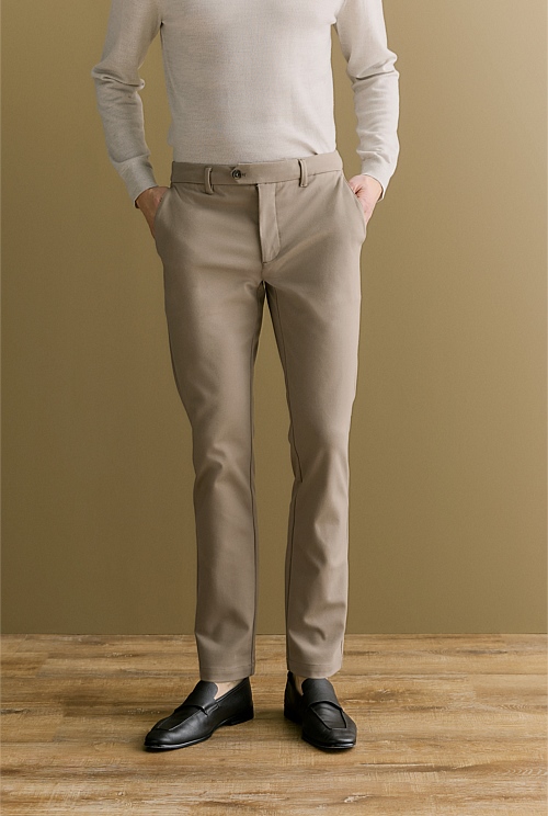 Cotton Ponte Blend Travel Pant