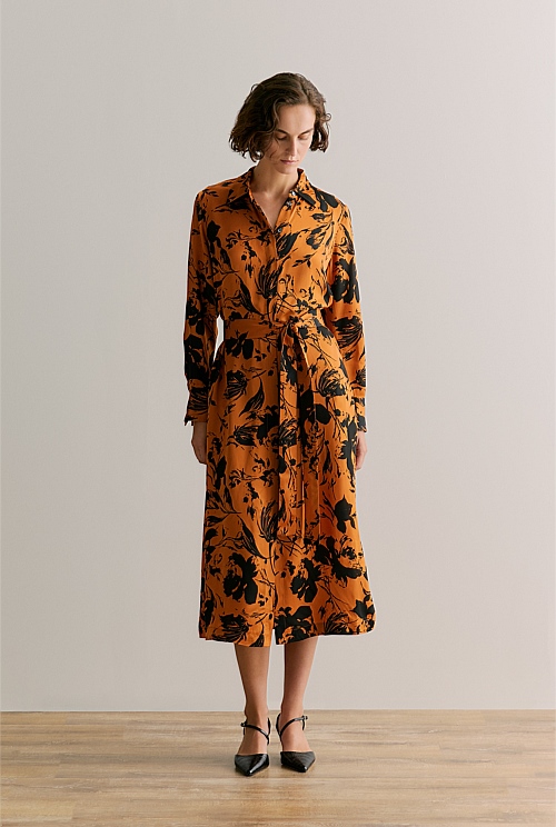Floral Shirt Dress
