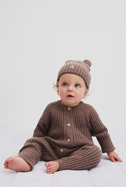 Button Knit Jumpsuit