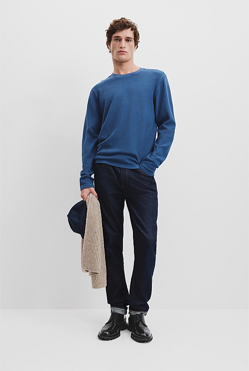 Australian Cotton Textured Long Sleeve T-Shirt Australian Cotton Textured Long Sleeve T-Shirt