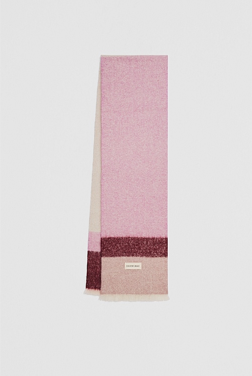 Alpaca Blend Stripe Scarf Alpaca Blend Stripe Scarf