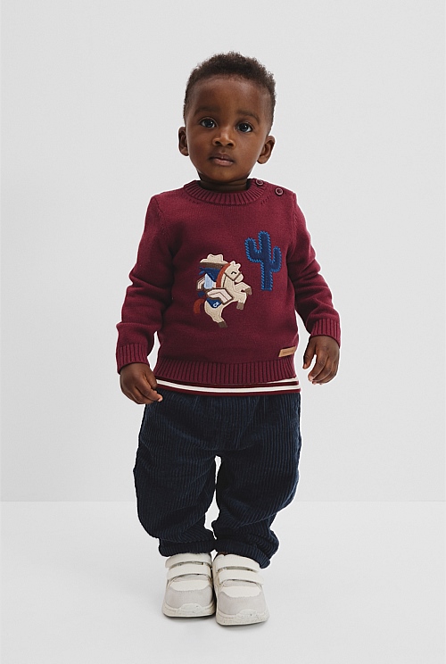 Organically Grown Cotton Blend Cowboy Knit