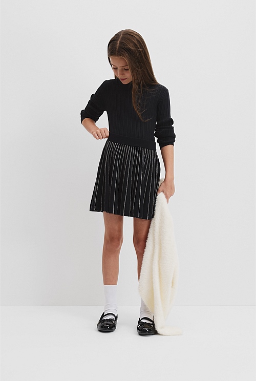 Panel Knit Skirt