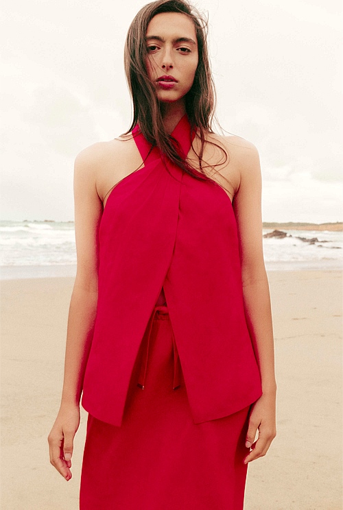 Organically Grown Linen Halter Top Organically Grown Linen Halter Top