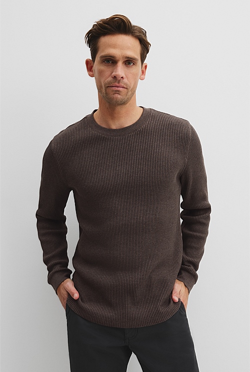 Australian Cotton Waffle Crew T-Shirt