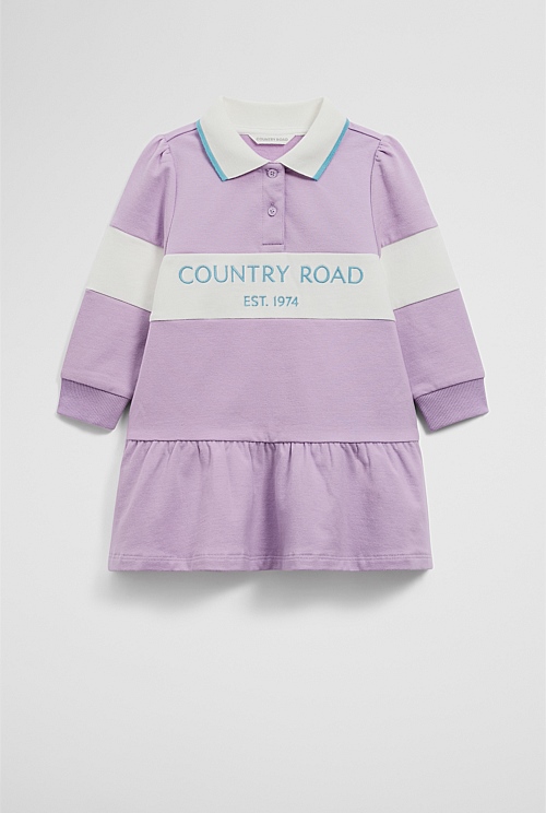 Organically Grown Cotton Logo Rugby Dress