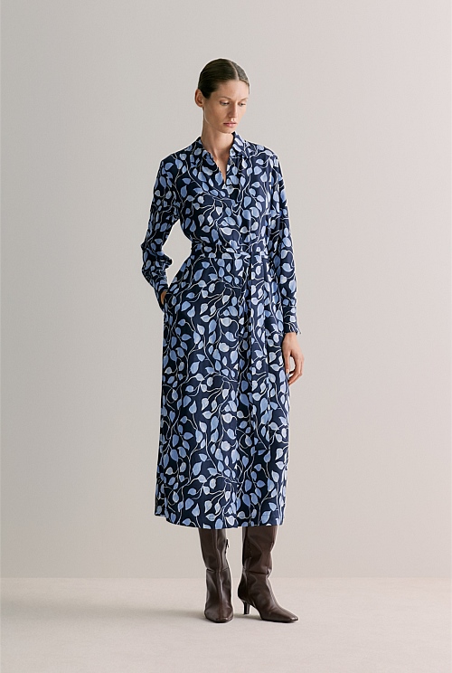 Vine Leaf Shirt Dress