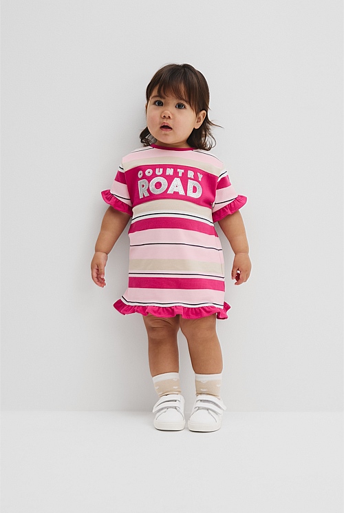 Cotton T-Shirt Logo Dress Cotton T-Shirt Logo Dress