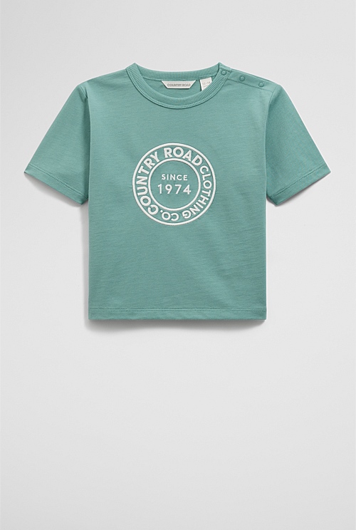 Australian Cotton Oversize Circle Logo T-Shirt Australian Cotton Oversize Circle Logo T-Shirt