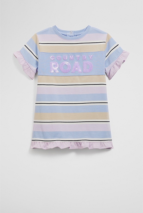 Cotton T-Shirt Logo Dress Cotton T-Shirt Logo Dress