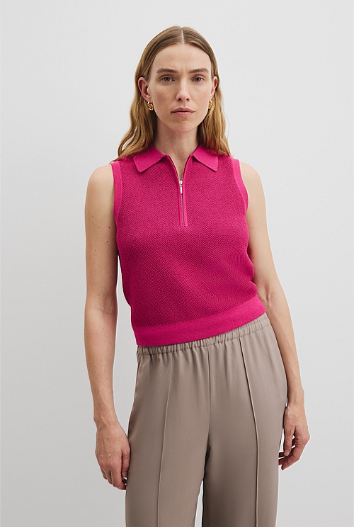 Fine Mesh Knit Tank Fine Mesh Knit Tank