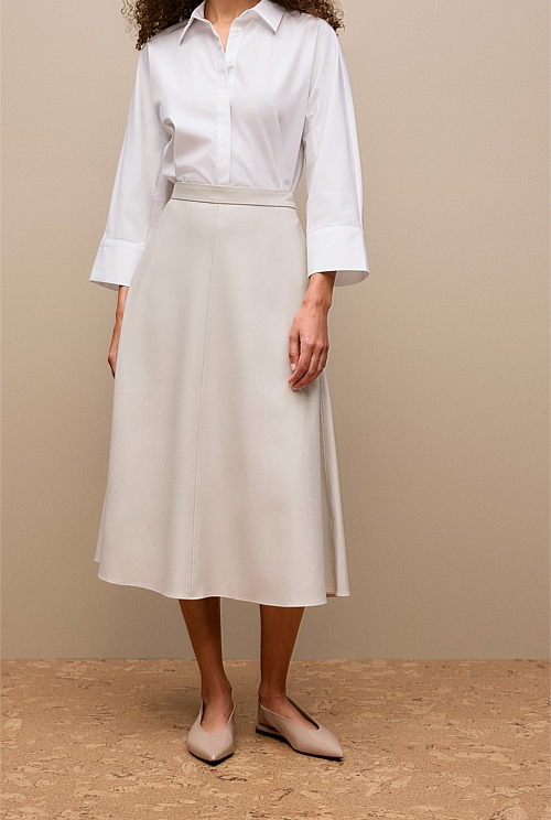 Soft Seam Detail Skirt