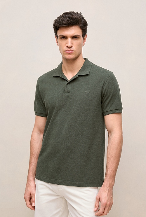 Pique Marle Monogram Polo Pique Marle Monogram Polo