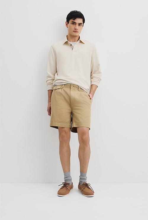 Stone Cotton Workwear Short - Shorts | Outlet