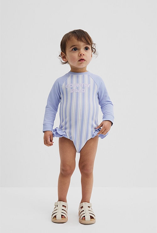 Stripe Frill Swimsuit Stripe Frill Swimsuit