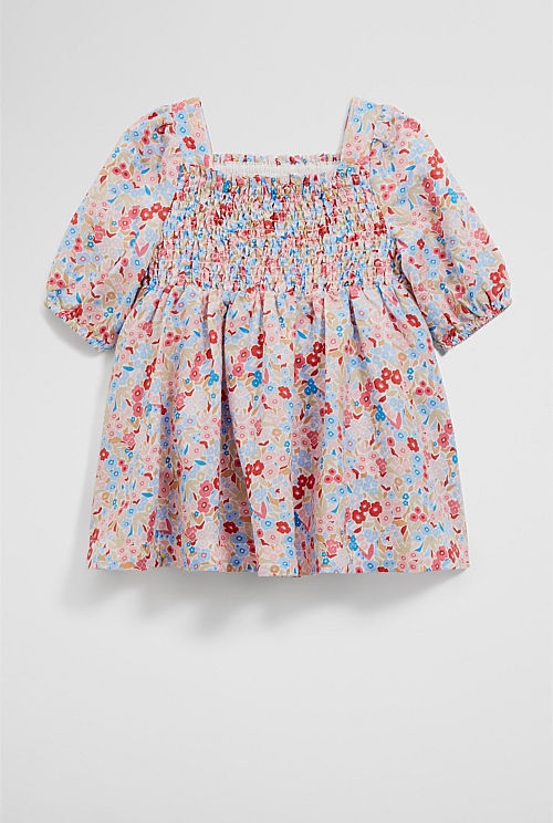 Shirred Romper Dress Shirred Romper Dress