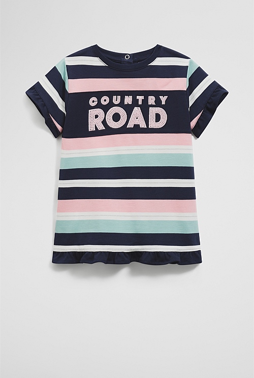 Cotton T-Shirt Logo Dress Cotton T-Shirt Logo Dress