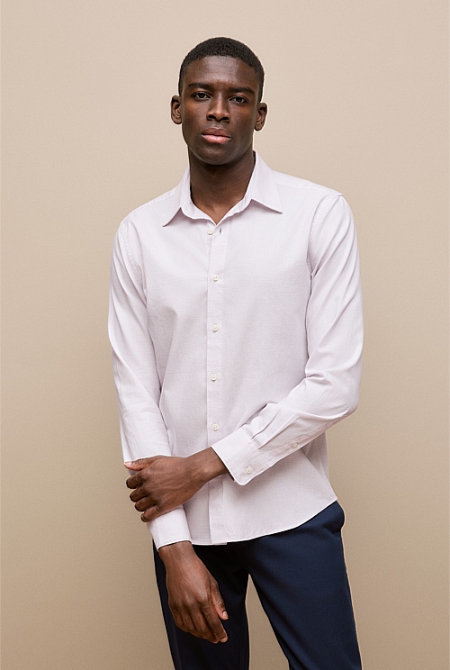 Tailored Fit Puppytooth Check Shirt