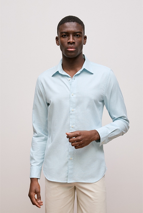 Tailored Fit Puppytooth Check Shirt
