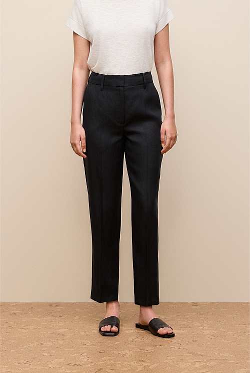 Linen Tapered Leg Pant Linen Tapered Leg Pant