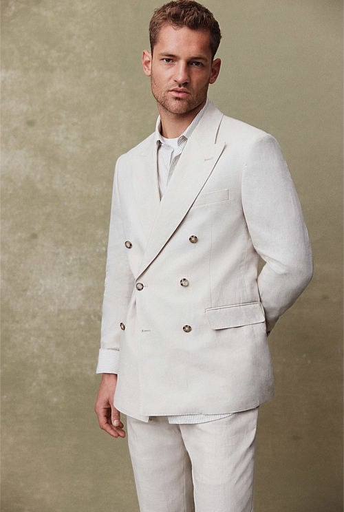 Linen Double Breasted Jacket Linen Double Breasted Jacket