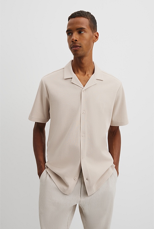Australian Cotton Textured Short Sleeve Shirt Australian Cotton Textured Short Sleeve Shirt